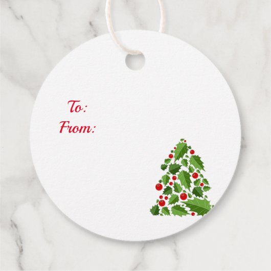 Weihnachtsgeschenk-Tag Geschenkanhänger (Rückseite)