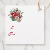 Weihnachtsgeschenk-Tag Geschenkanhänger (Rückseite)