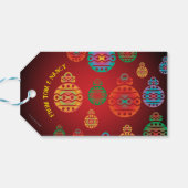 Weihnachtsgeschenk Tag Geschenkanhänger (Rückseite Horizontal)