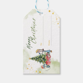 Weihnachtsgeschenk-Tag Geschenkanhänger