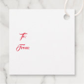 Weihnachtsgeschenk-Tag Geschenkanhänger (Rückseite)