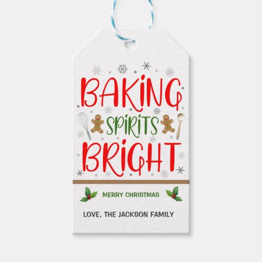 Weihnachtsgeschenk-Tag Geschenkanhänger (Vorderseite)