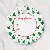 Weihnachtsgeschenk-Tag Geschenkanhänger (Vorderseite)