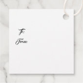 Weihnachtsgeschenk-Tag Geschenkanhänger (Rückseite)