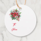 Weihnachtsgeschenk-Tag Geschenkanhänger (Rückseite)