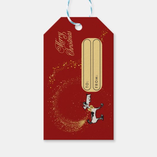 Weihnachtsgeschenk-Tag Geschenkanhänger (Vorderseite)