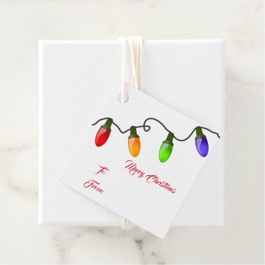 Weihnachtsgeschenk-Tag Geschenkanhänger (Beispiel)