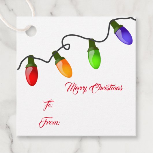 Weihnachtsgeschenk-Tag Geschenkanhänger (Vorderseite)