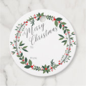 Weihnachtsgeschenk-Tag Geschenkanhänger (Vorderseite)