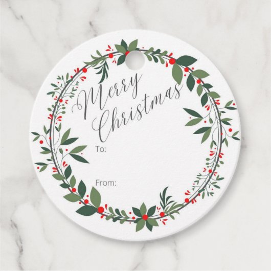 Weihnachtsgeschenk-Tag Geschenkanhänger (Vorderseite)