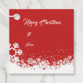 Weihnachtsgeschenk-Tag Geschenkanhänger (Vorderseite)