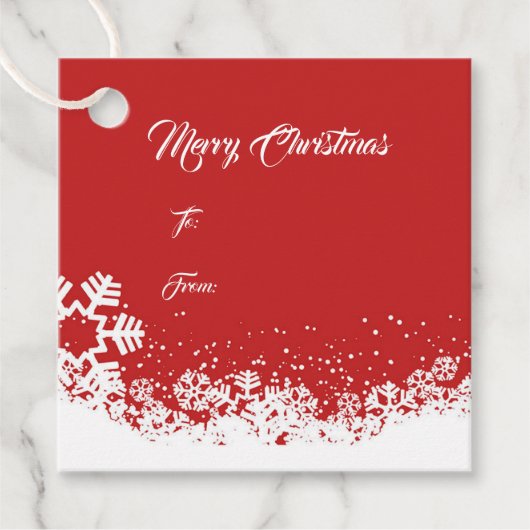 Weihnachtsgeschenk-Tag Geschenkanhänger (Vorderseite)