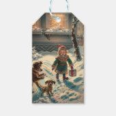 Weihnachtsgeschenk-Tag Geschenkanhänger (Vorderseite)