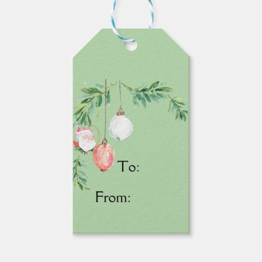 Weihnachtsgeschenk-Tag Geschenkanhänger (Vorderseite)