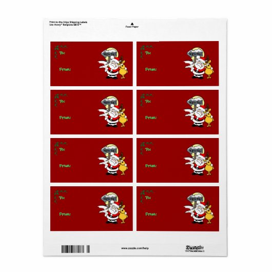 Weihnachtsgeschenk-Tag - Nordpol-Buddies (Vorne)