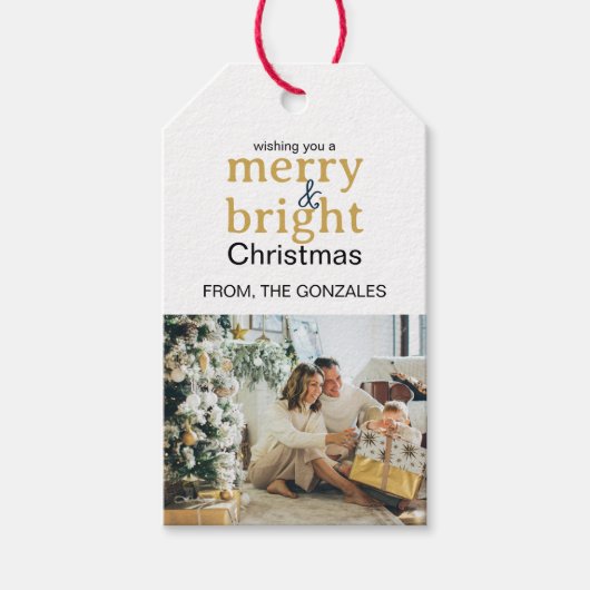 Weihnachtsgeschenk Tag Personalisierte Geschenketa Geschenkanhänger (Vorderseite)