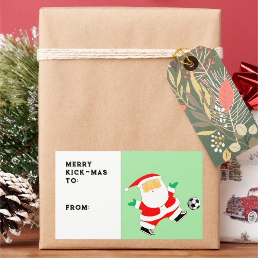 Weihnachtsgeschenk-Tag Rechteckiger Aufkleber (Feiertag)