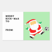 Weihnachtsgeschenk-Tag Rechteckiger Aufkleber (Vorderseite)
