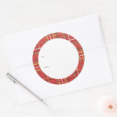 Weihnachtsgeschenk-Tag Runder Aufkleber (Umschlag)