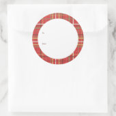 Weihnachtsgeschenk-Tag Runder Aufkleber (Tasche)