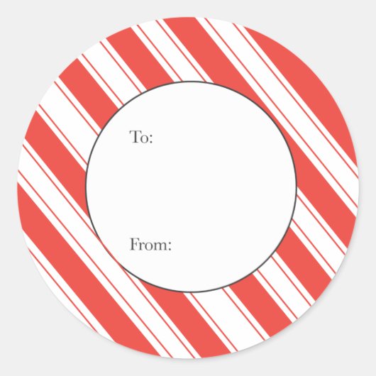 Weihnachtsgeschenk-Tag Runder Aufkleber (Vorderseite)