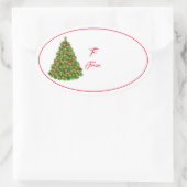 Weihnachtsgeschenk Tag Sticker (Tasche)