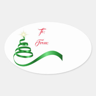 Weihnachtsgeschenk Tag Sticker