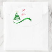 Weihnachtsgeschenk Tag Sticker (Tasche)