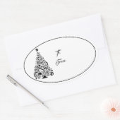 Weihnachtsgeschenk Tag Sticker (Umschlag)