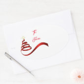 Weihnachtsgeschenk Tag Sticker (Umschlag)