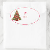 Weihnachtsgeschenk Tag Sticker (Tasche)