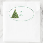 Weihnachtsgeschenk Tag Sticker (Tasche)