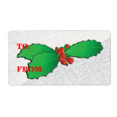 Weihnachtsgeschenk-Tag-Vorlage (Vorne)