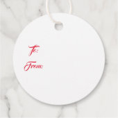 Weihnachtsgeschenk Tag-Wreath Gefallen Tags Geschenkanhänger (Rückseite)