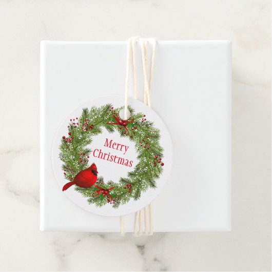 Weihnachtsgeschenk Tag-Wreath Gefallen Tags Geschenkanhänger (Beispiel)