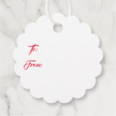 Weihnachtsgeschenk Tag-Wreath Gefallen Tags Geschenkanhänger (Rückseite)