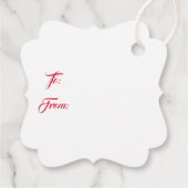 Weihnachtsgeschenk Tag-Wreath Gefallen Tags Geschenkanhänger (Rückseite)