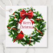 Weihnachtsgeschenk Tag-Wreath Geschenkanhänger (Vorderseite)