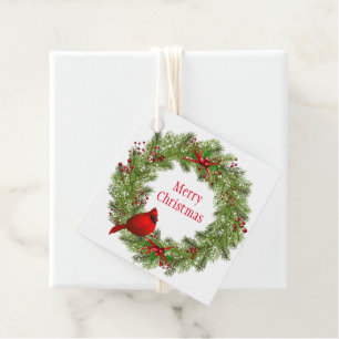 Weihnachtsgeschenk Tag-Wreath Geschenkanhänger
