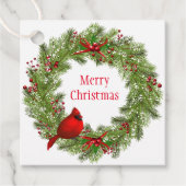 Weihnachtsgeschenk Tag-Wreath Geschenkanhänger (Vorderseite)