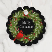 Weihnachtsgeschenk Tag-Wreath Geschenkanhänger (Vorderseite)