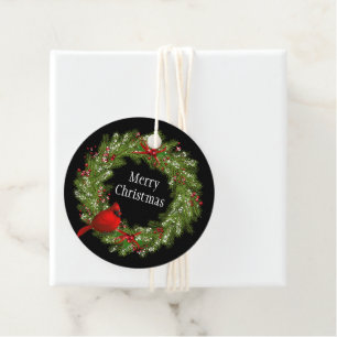 Weihnachtsgeschenk Tag-Wreath Geschenkanhänger