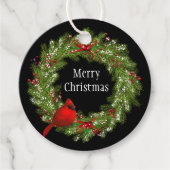 Weihnachtsgeschenk Tag-Wreath Geschenkanhänger (Vorderseite)