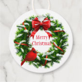 Weihnachtsgeschenk Tag-Wreath Geschenkanhänger (Vorderseite)
