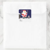 Weihnachtsgeschenk Tage Quadratischer Aufkleber (Tasche)