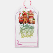 Weihnachtsgeschenk-Tags Geschenkanhänger (Rückseite)