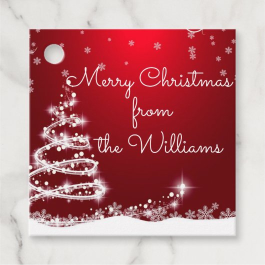 Weihnachtsgeschenk Tags Geschenkanhänger (Vorderseite)