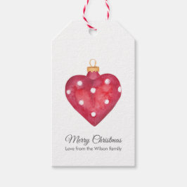 Weihnachtsgeschenk-Tags Herzbaumschmuck Geschenkanhänger