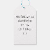 Weihnachtsgeschenk-Tags personalisiert Deck Geschenkanhänger (Rückseite)