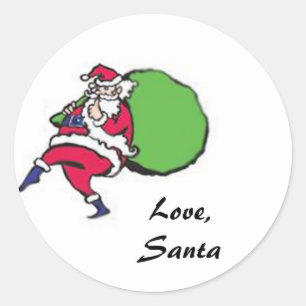 Weihnachtsgeschenk Tags Runder Aufkleber